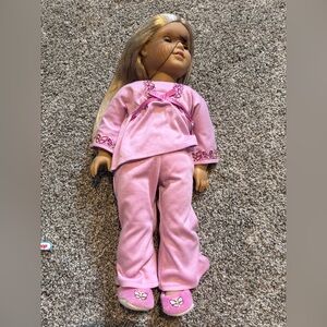 American Girl Julie with full Pink Jammie’s